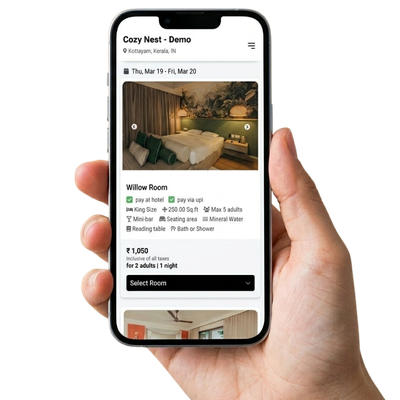 Hotel website preview